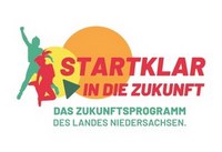Logo Förderprogramm Startklar in die Zukunft des Landes Niedersachsen 200x137
