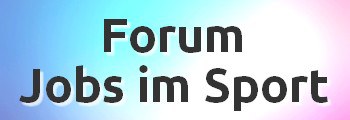 Hintergrund bunt, Vordergrund Text: Job-Forum Sport